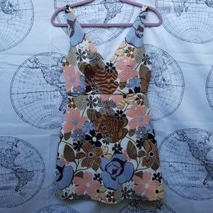 Floral V-Cut Zara Dress